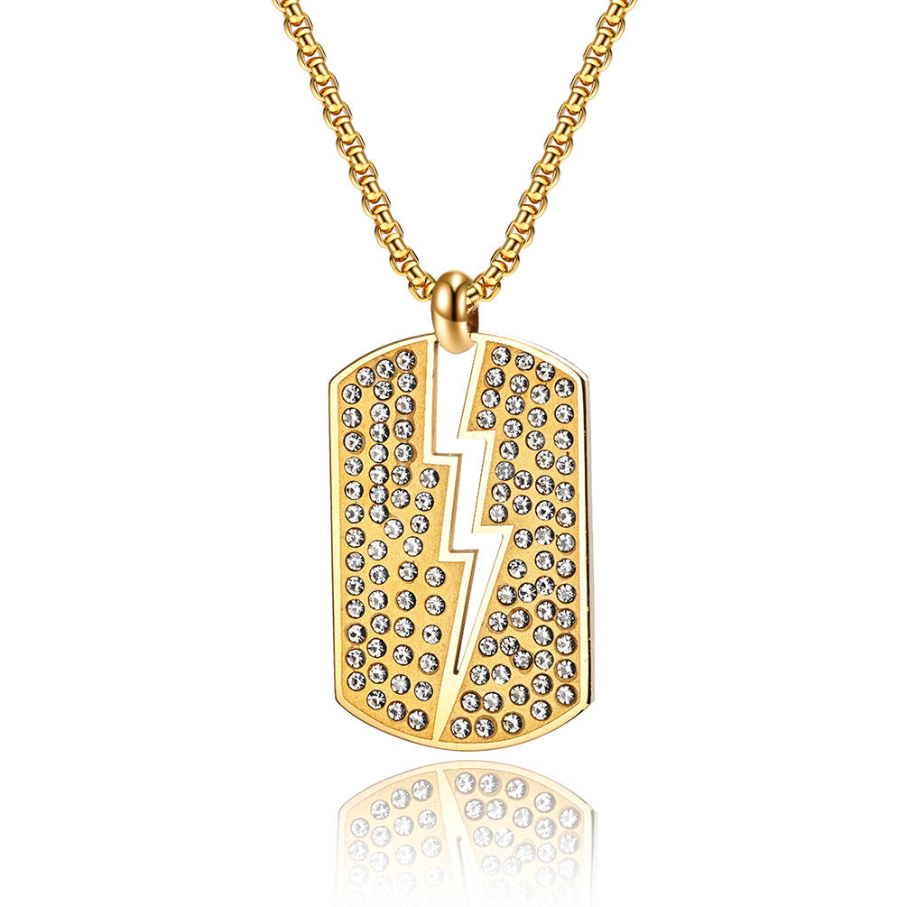 Stainless Steel Zircon Necklace