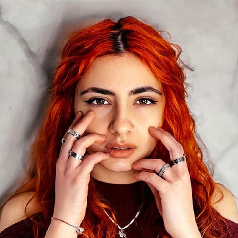 Planderful Matte Stainless Steel Couple Ring Rotating