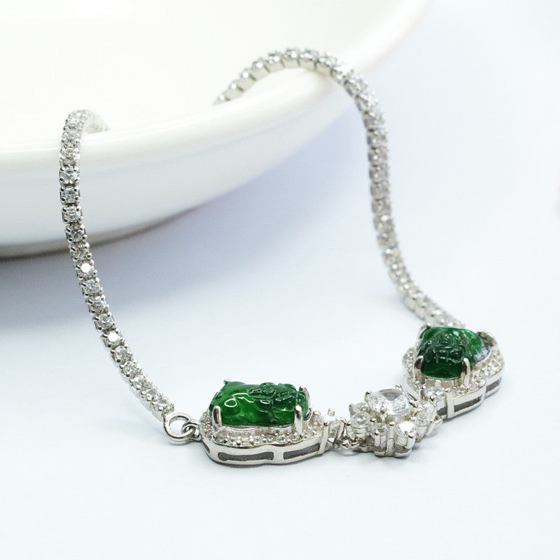 Jadeite Pixiu Bracelet