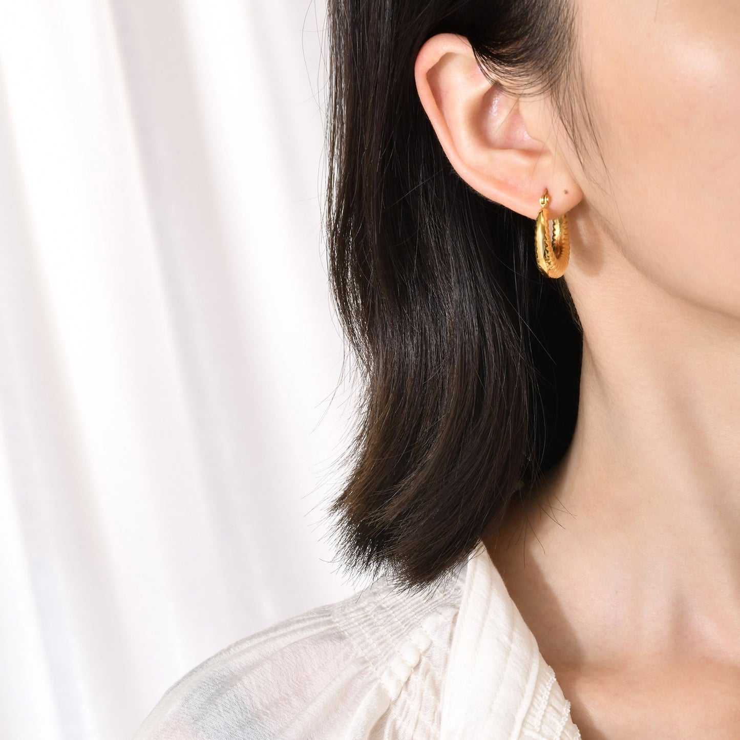 Titanium Steel Hollow Earrings Wholesale Jewelry For Women