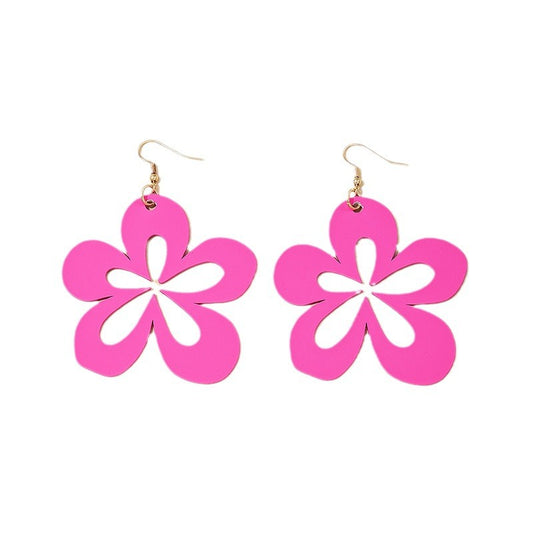 Floral Statement Earrings with a Retro Twist