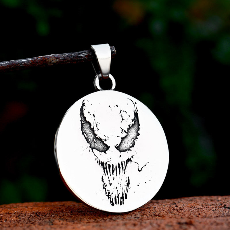 Stainless Steel Cast Skull Special-Shaped Animal Necklace – Titanium Steel Men's Pendant