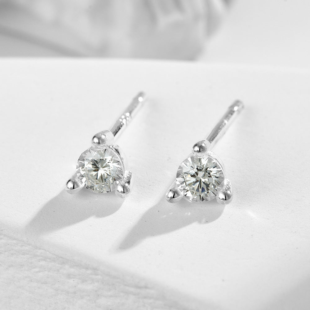 925 Sterling Silver Basic Earrings Casual Ear Jewelry