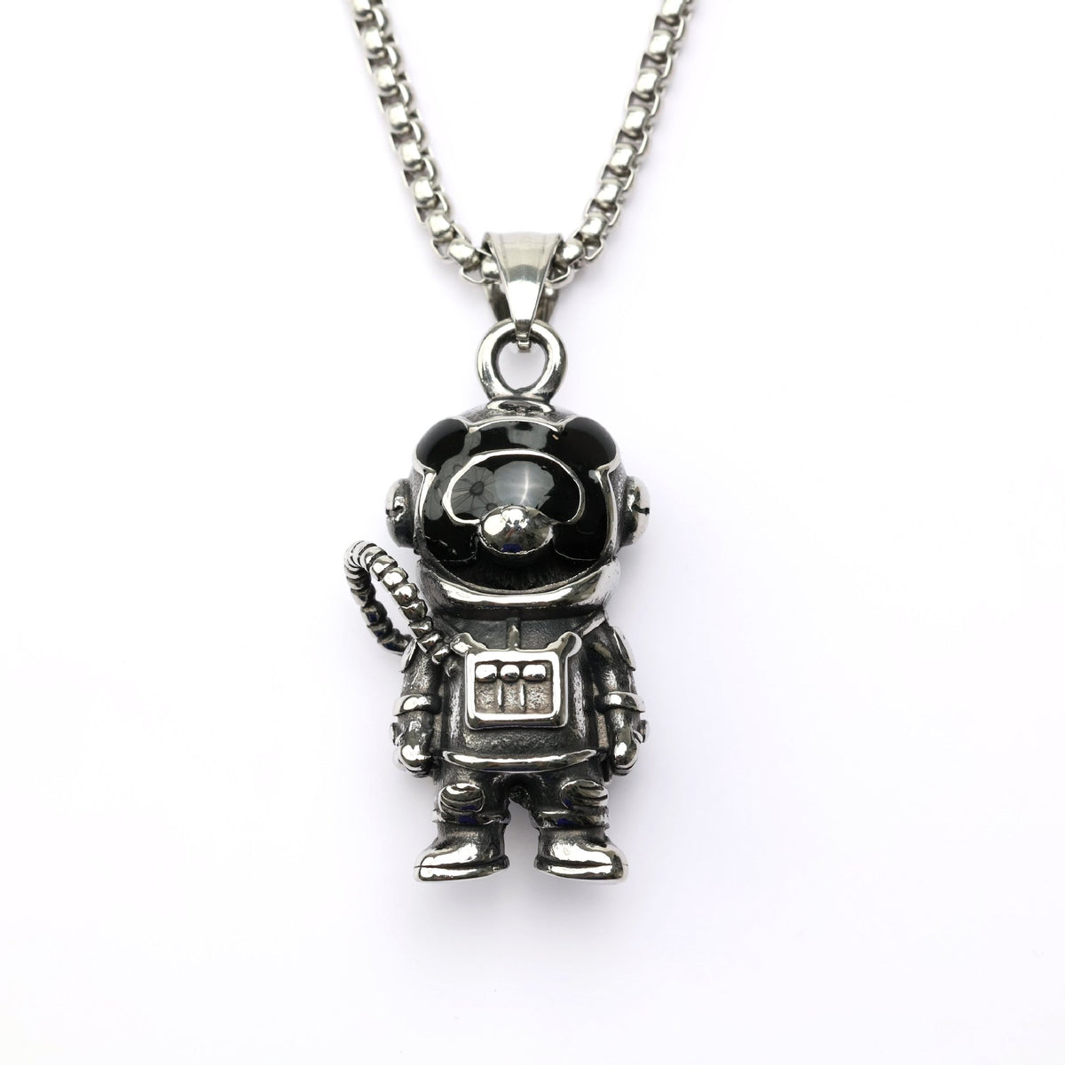 Vintage Stainless Steel Men's Pendant Necklace