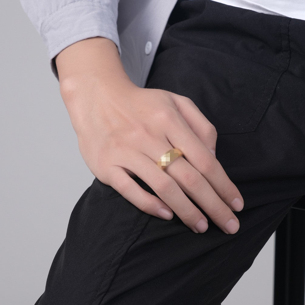 Planderful Rotatable Cross Stainless Steel Ring With Dynamic Decompression For Unisex Everyday Wear