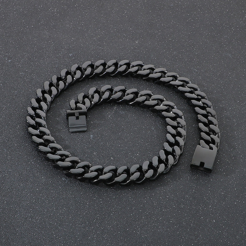 Planderful Collection Stainless Steel Cuban Chain for Men