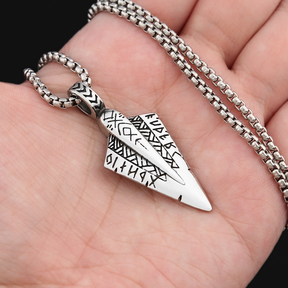 European and American Trends Men's Titanium Steel Viking Necklace