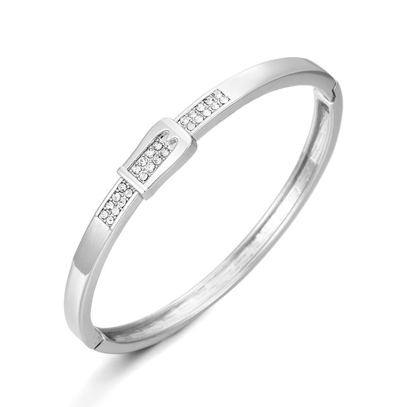 Luxury Vienna Verve Titanium Metal Bracelet in Rose Gold