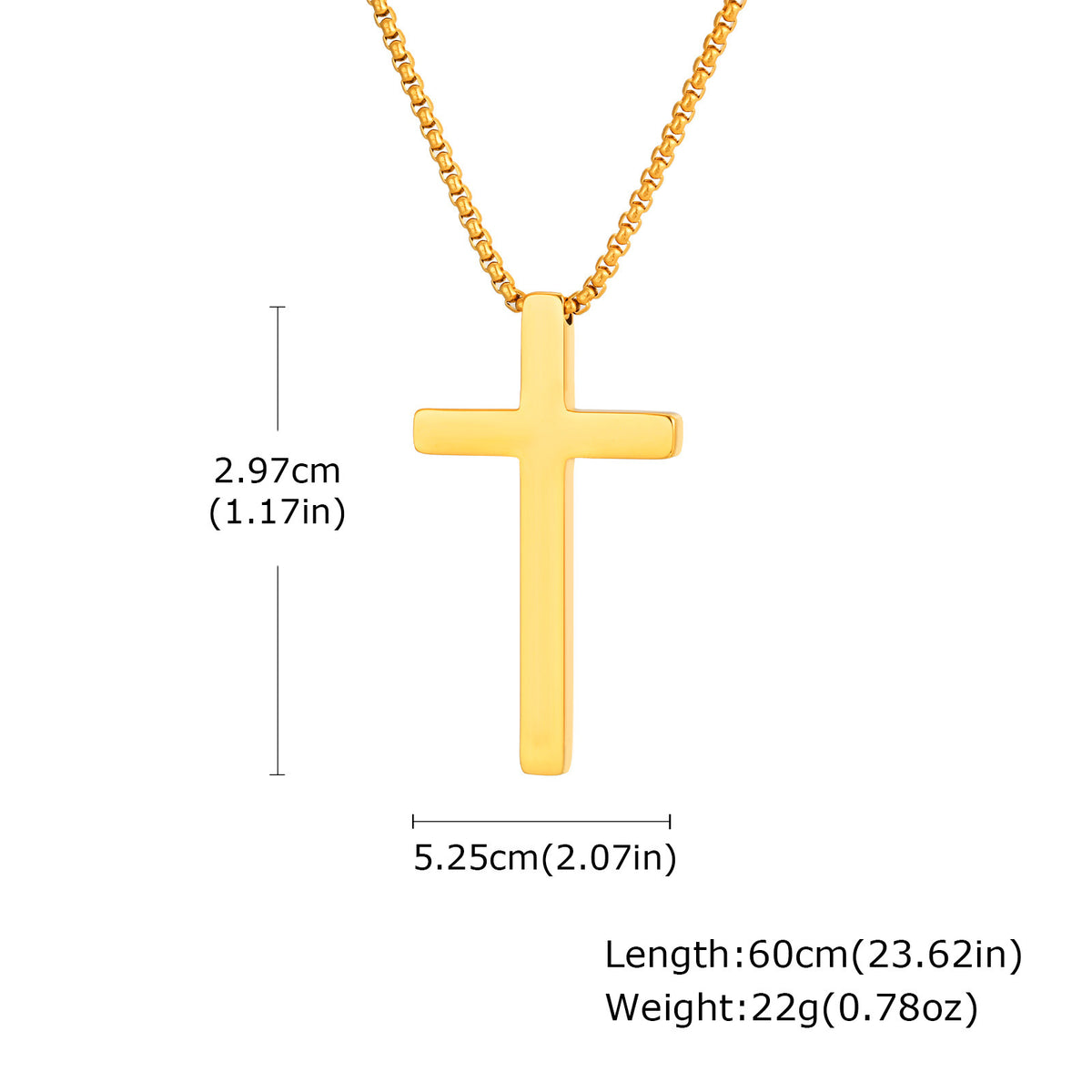 Stainless Steel Cross Necklace