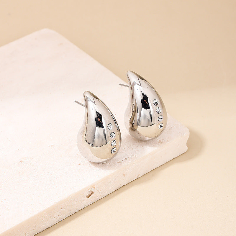 Wholesale Simple Water Drop Earrings with Joker Pendant