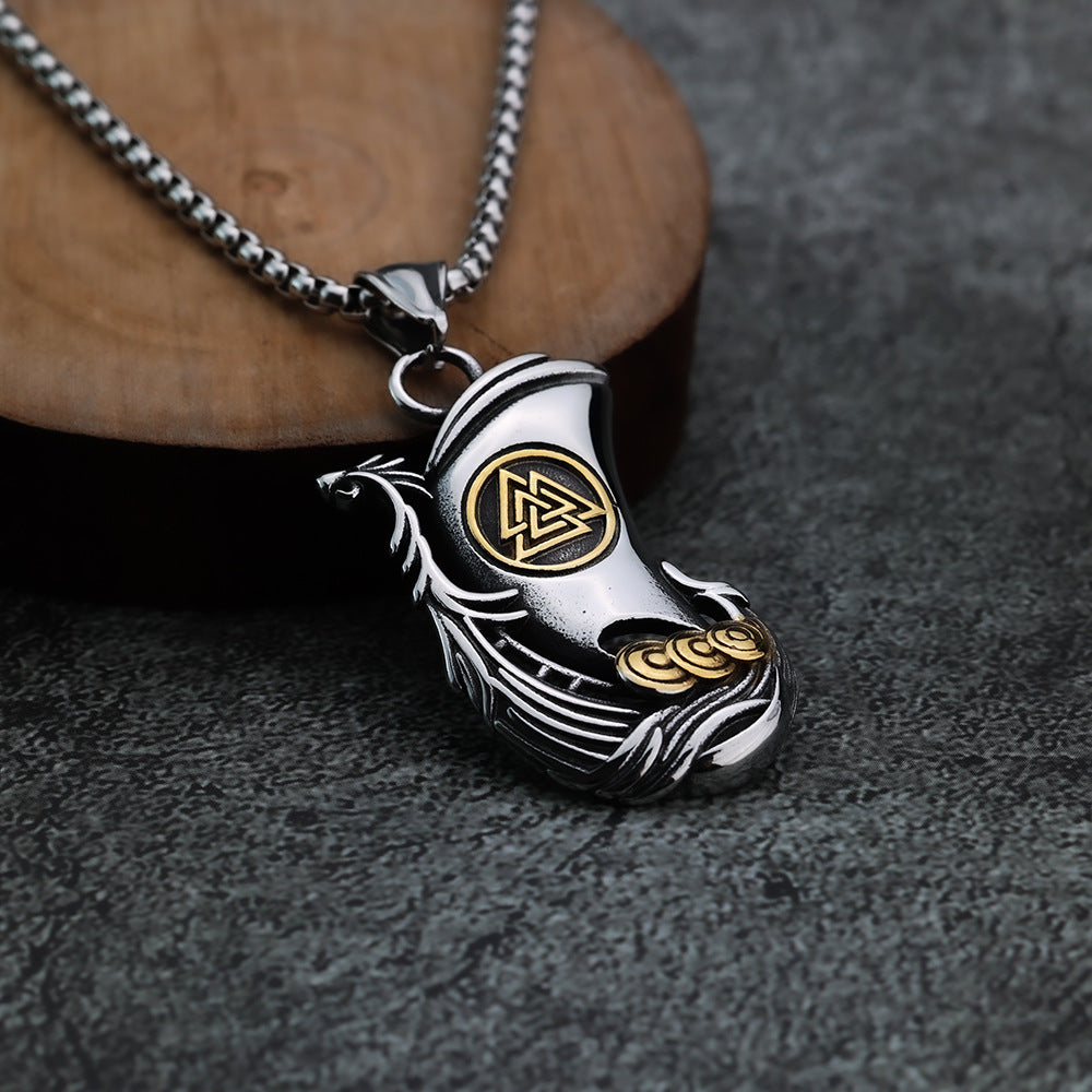 European and American Style Viking Pirate Ship Pendant Jewelry