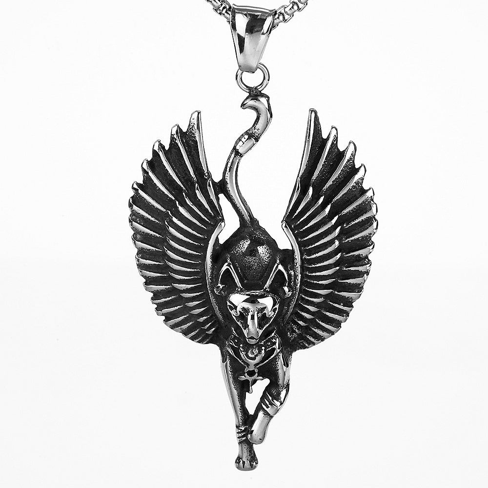 European And American Retro Stainless Steel Men's Pendant Necklace