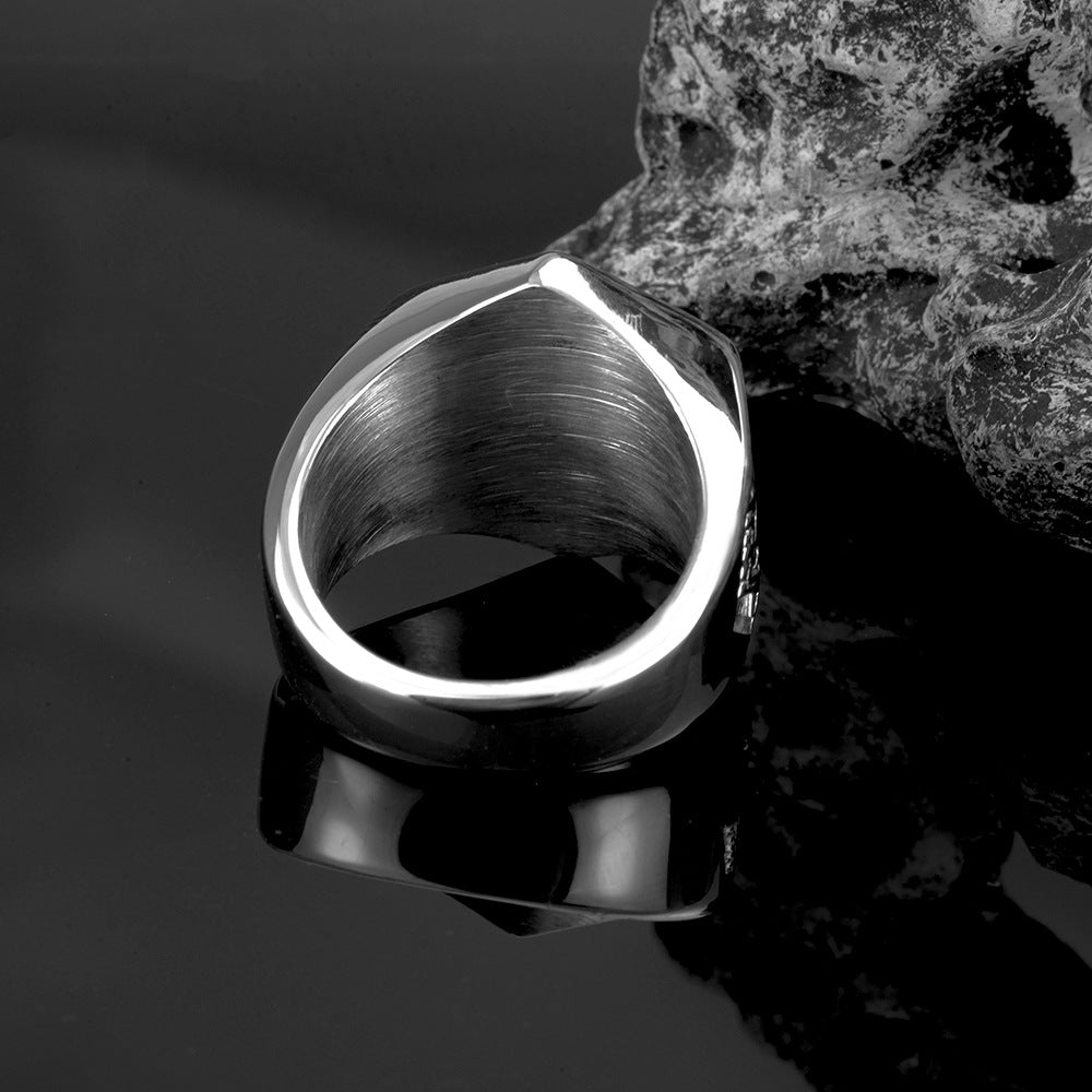 European And American Vintage Jewelry Men's Skull Ring