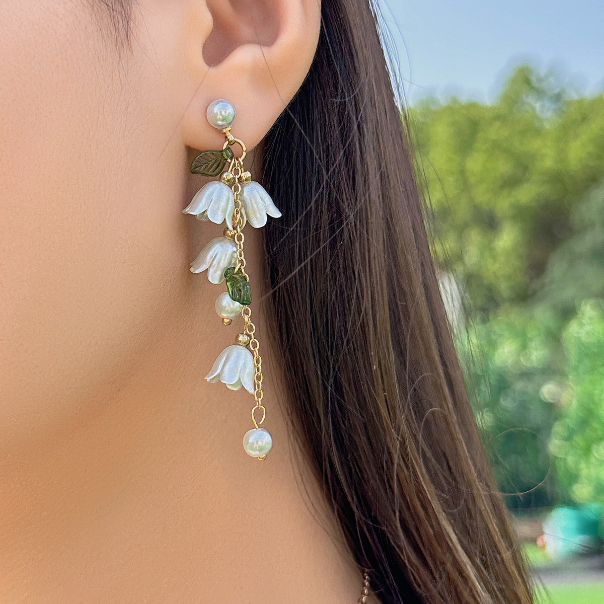 European and American Countryside Lily of The Valley Necklace