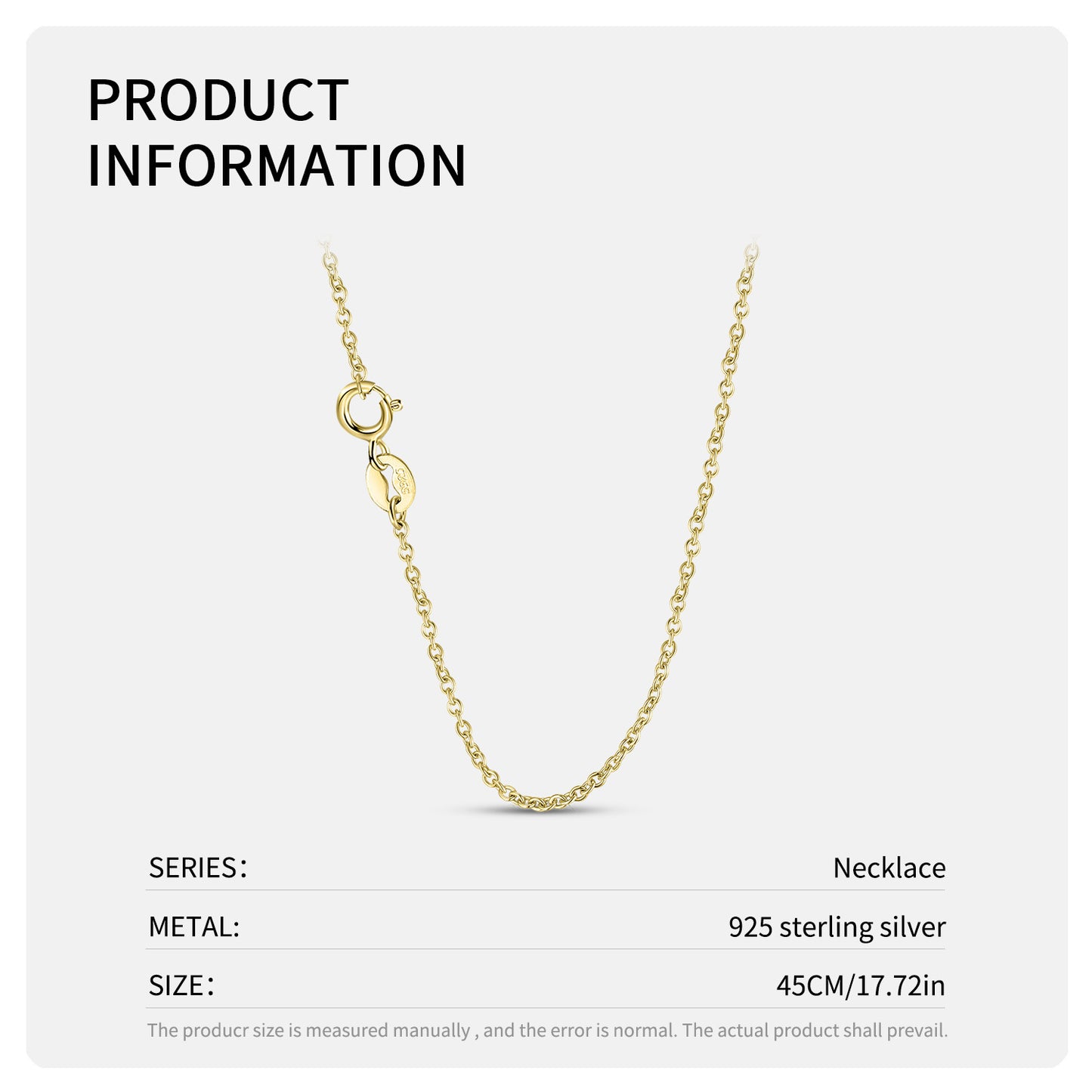 Planderful Jewelry Sterling Silver Hollow Pendant Necklace With Pink Zircon Inlaid 14K Gold Plated Chain