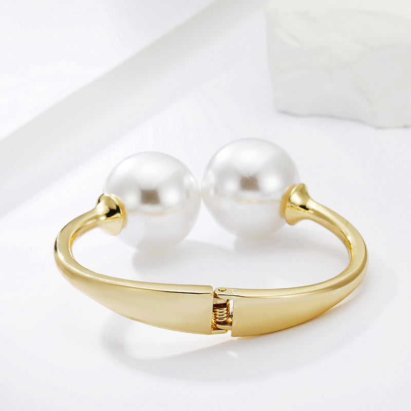 European Style Pearl Statement Bracelet - Vienna Verve Collection