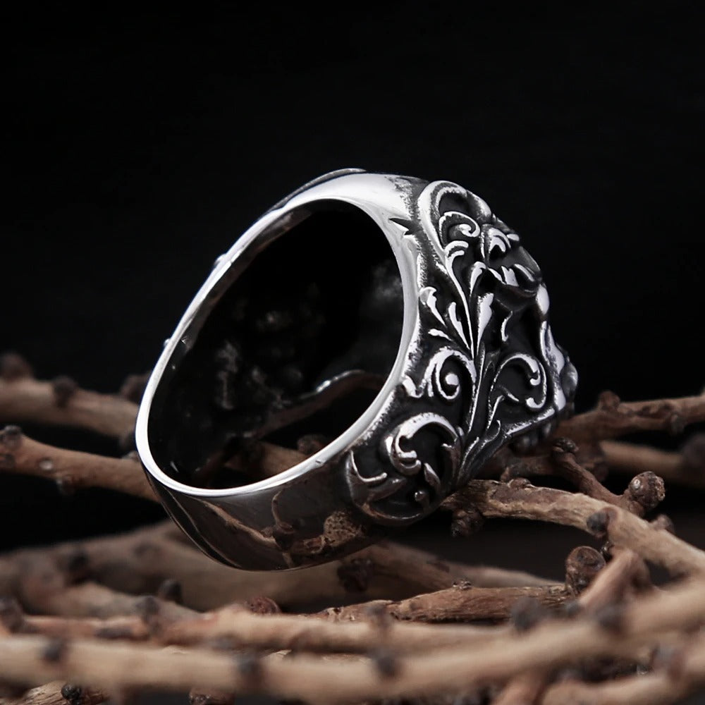 Gothic Skull Stainless Steel Men's Ring