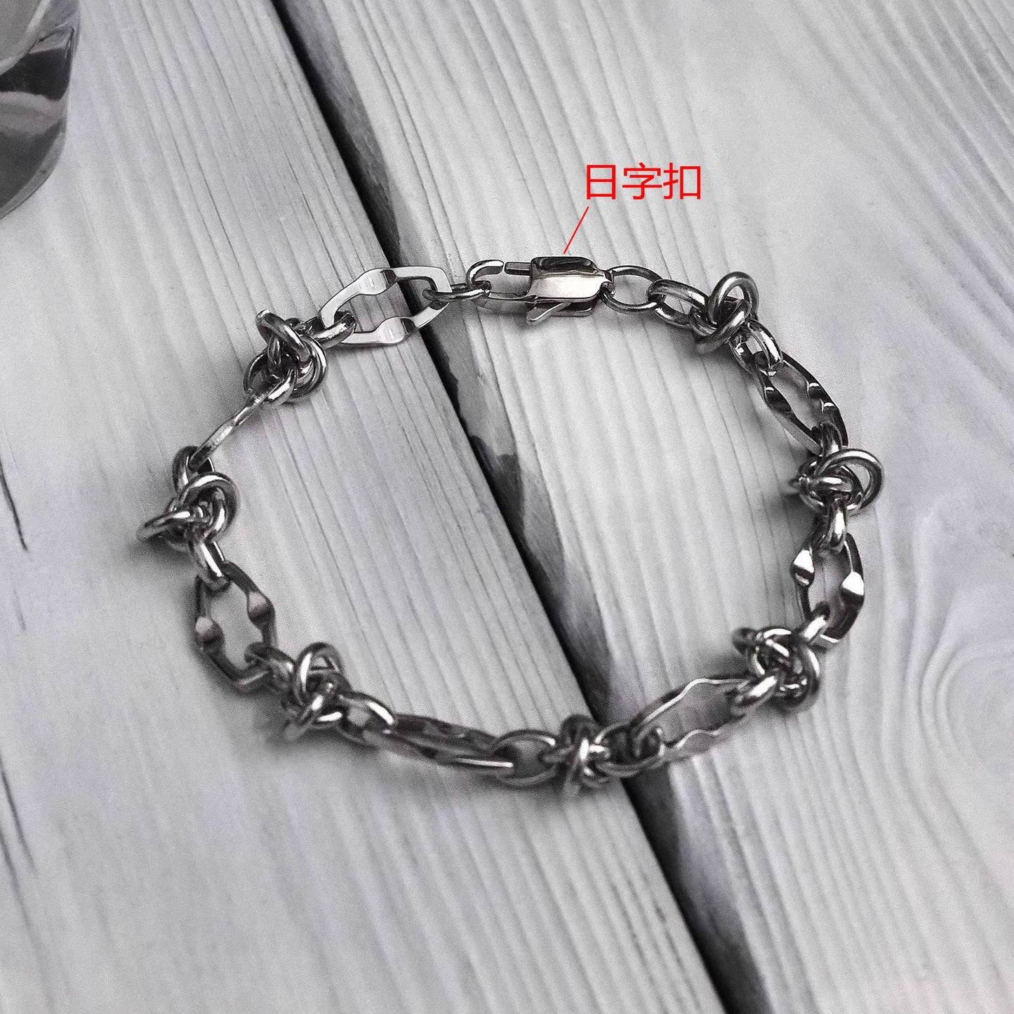 Planderful Jewelry Stainless Steel Mens Bracelet Knotted Cuban Style Modern Elegance