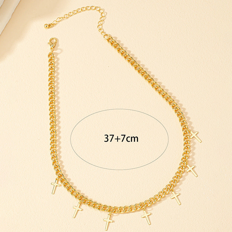 Elegant Cross Pendant Necklace - Vienna Verve Collection