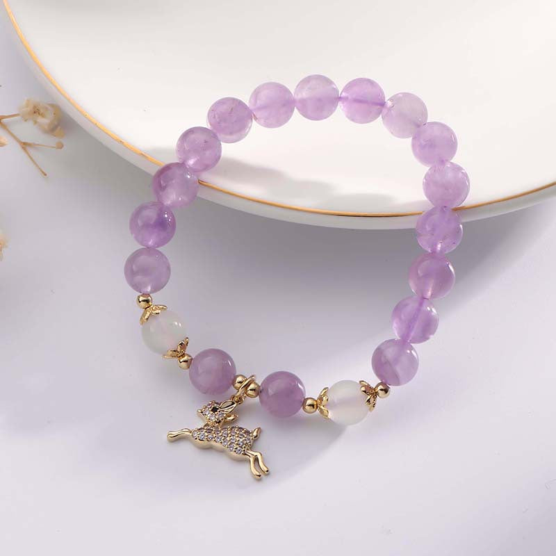 Dreamy Amethyst Sterling Silver Bracelet - Fortune's Favor Collection