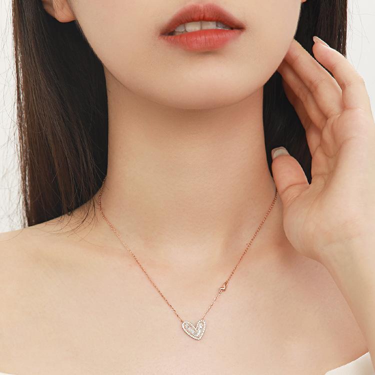 Romantic Love Autumn and Winter Necklace 925 Sterling Silver