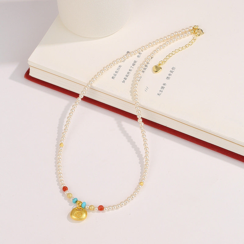 Pearl Fortune Pendant Necklace