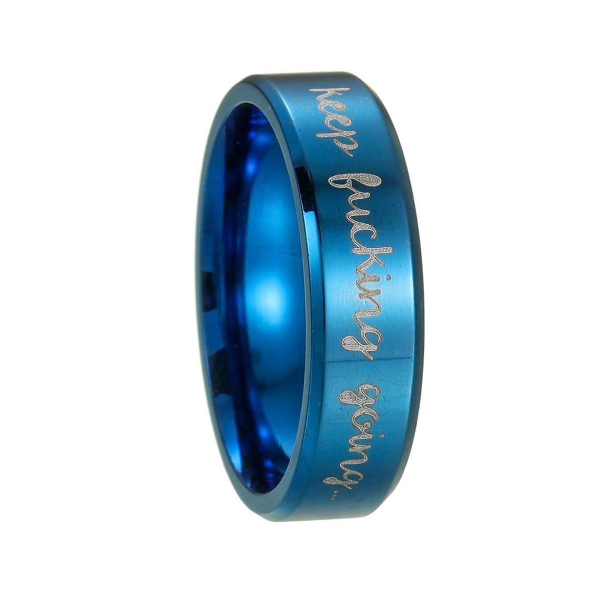 Planderful Titanium Steel Ring Unisex Everyday Genie Durable Smooth Fashion Band For Men Women
