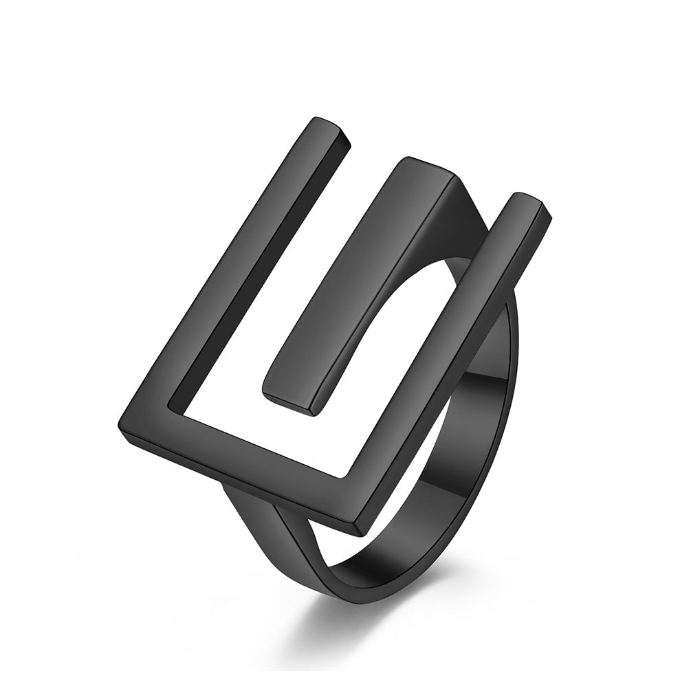 European and American Neutral Wind Stainless Steel Ring for Men