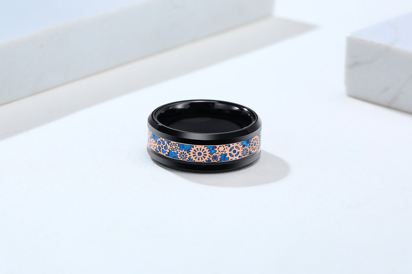 Cross-Border Supply Trendy Tungsten Steel Gear Ring