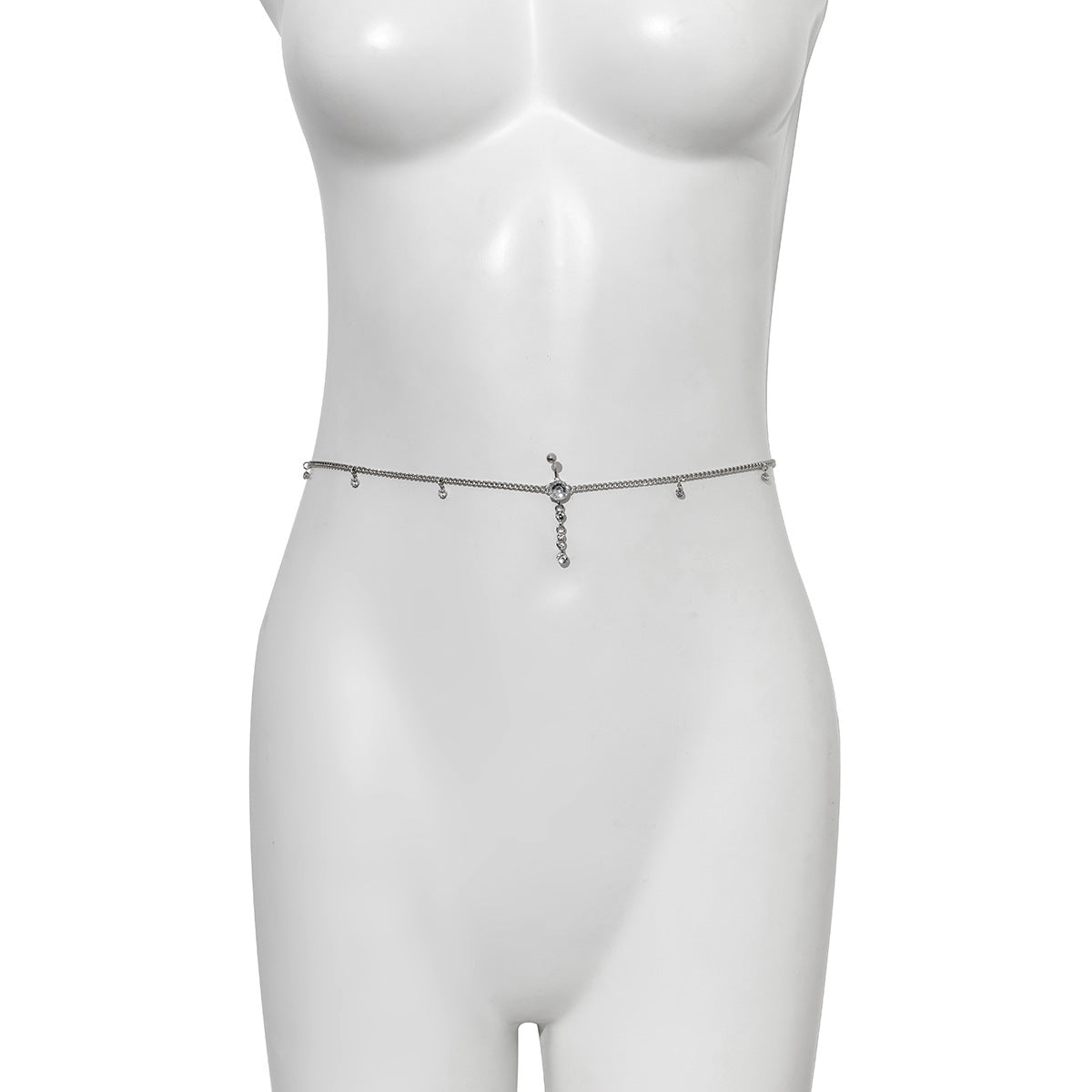 Europe and US Jewelry Fashion Geometric Tassel Body Chain