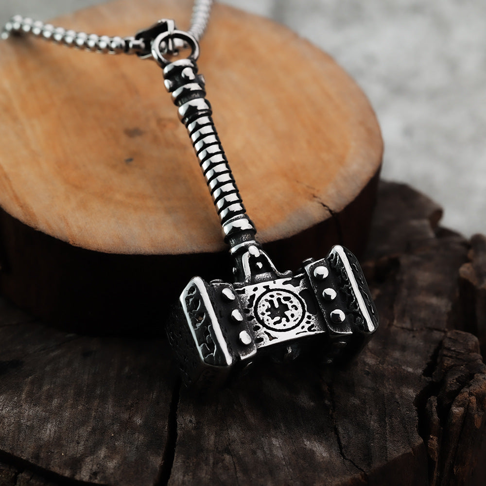 Domineering Solid Thor's Hammer Viking Pendant Jewelry for Men