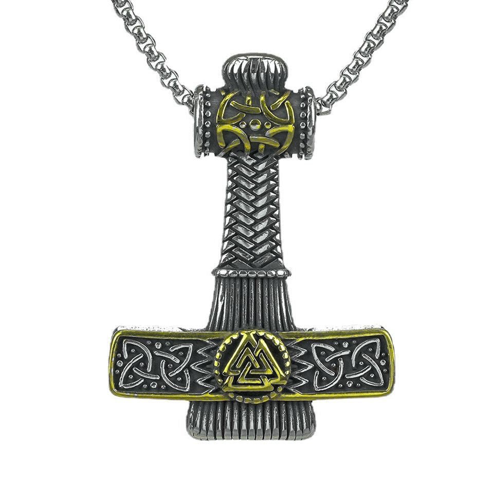 European And American Jewelry Viking Thor's Hammer Necklace