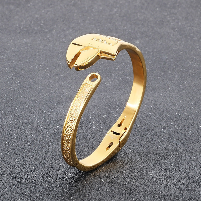 Planderful Titanium Tool Wrench Men Retro Opening Bracelet