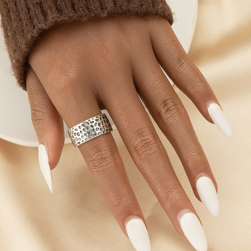 Vintage-Inspired Wide Face Ring - Vienna Verve Collection