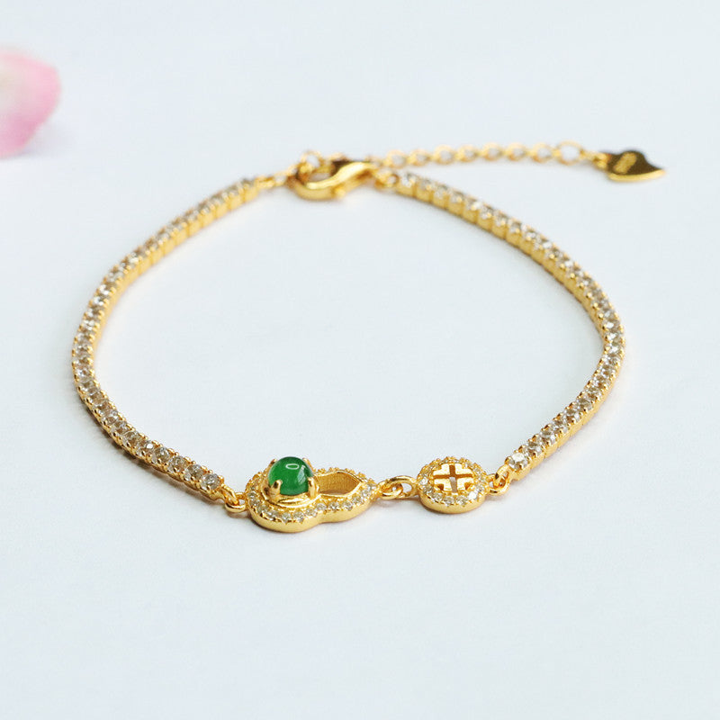 Jadeite Gourd Bracelet