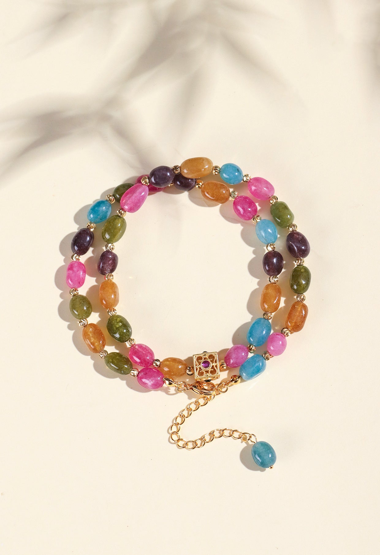 Planderful Fortune's Favor Bracelet – High-End Chalcedony and Tourmaline Design