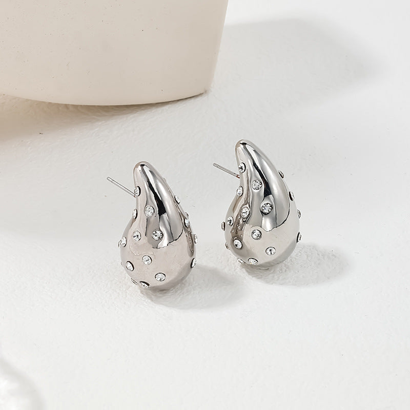 Luxurious Water Droplet Earrings - Vienna Verve Collection