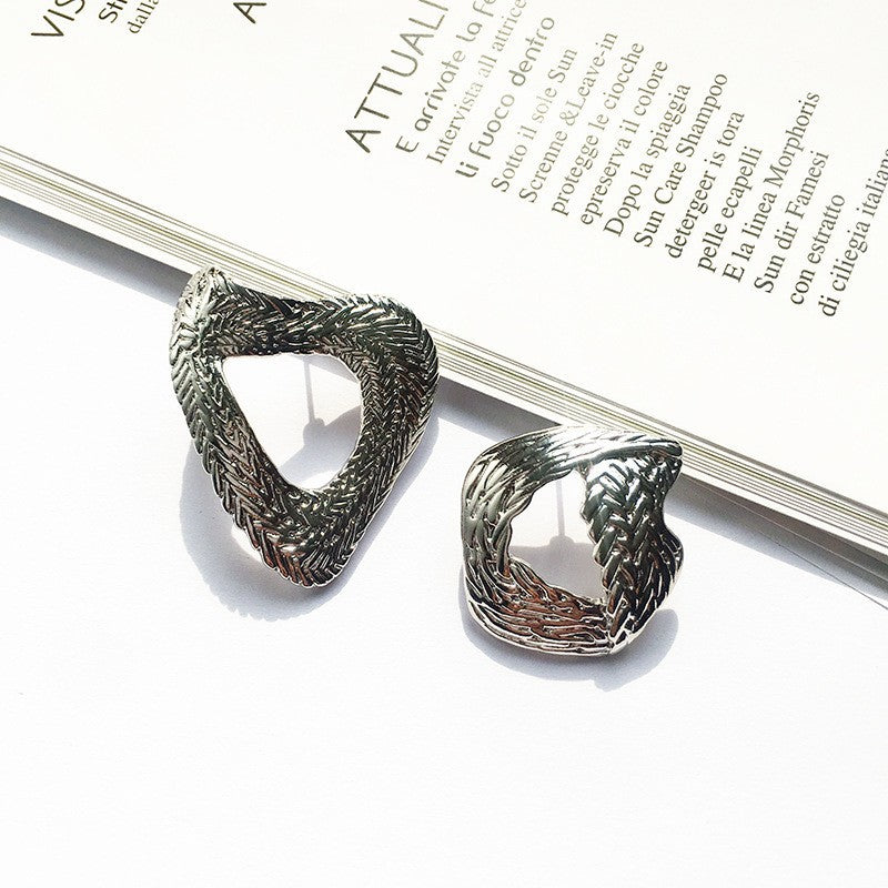 Vienna Verve Metal Asymmetric Earrings