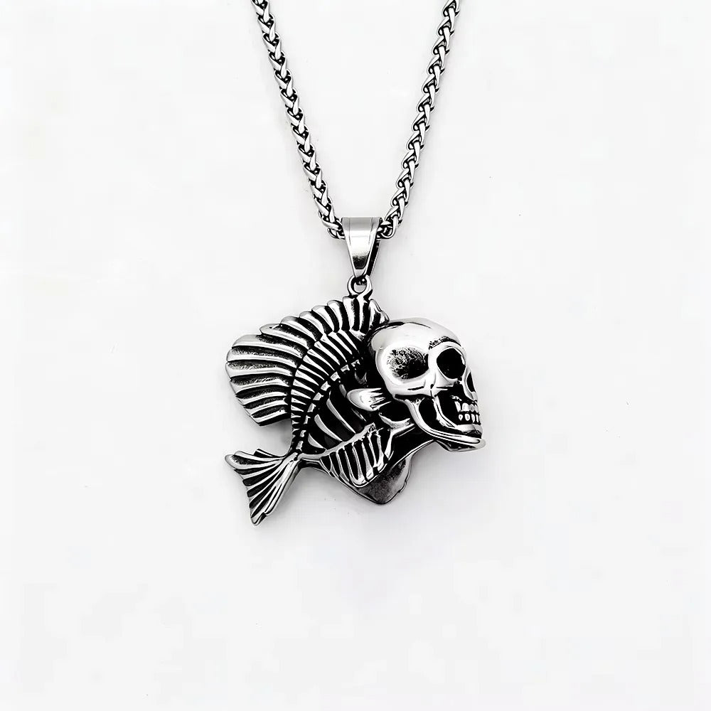 Vintage Skull Stainless Steel Men's Ring