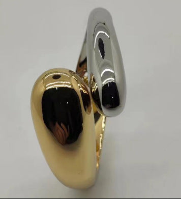Glossy Alloy Open Bracelet - Vienna Verve Collection