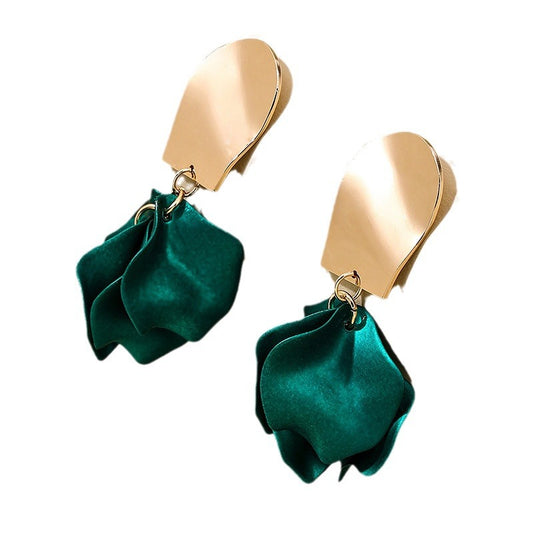 Exaggerated Petal Tassel Earrings - Vienna Verve Collection