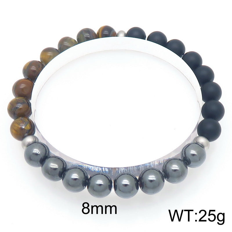 Planderful Collection Tiger Eye Stone Bracelet Men Durable
