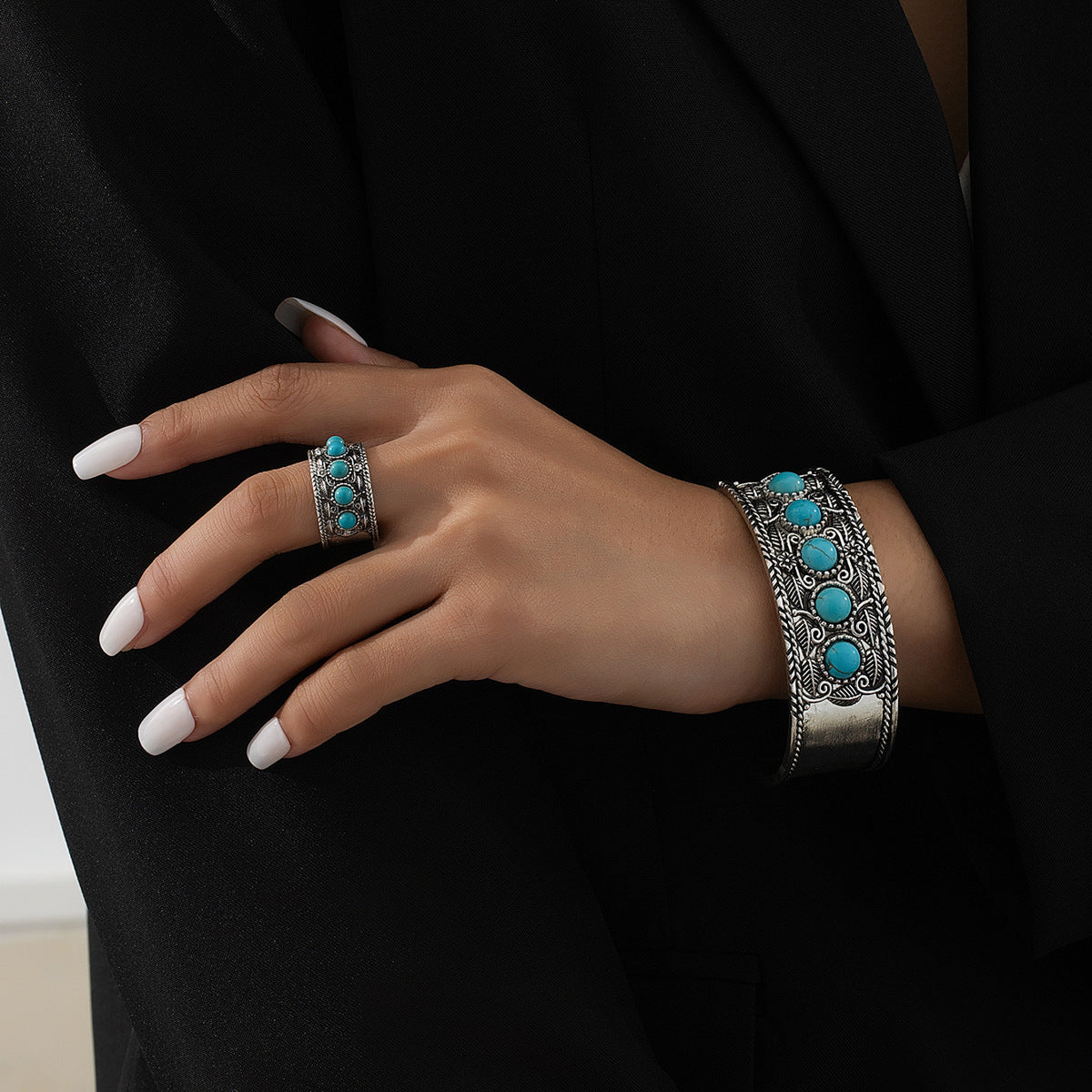 Bohemian Turquoise Jewelry Set by Planderful for Fashion Lovers