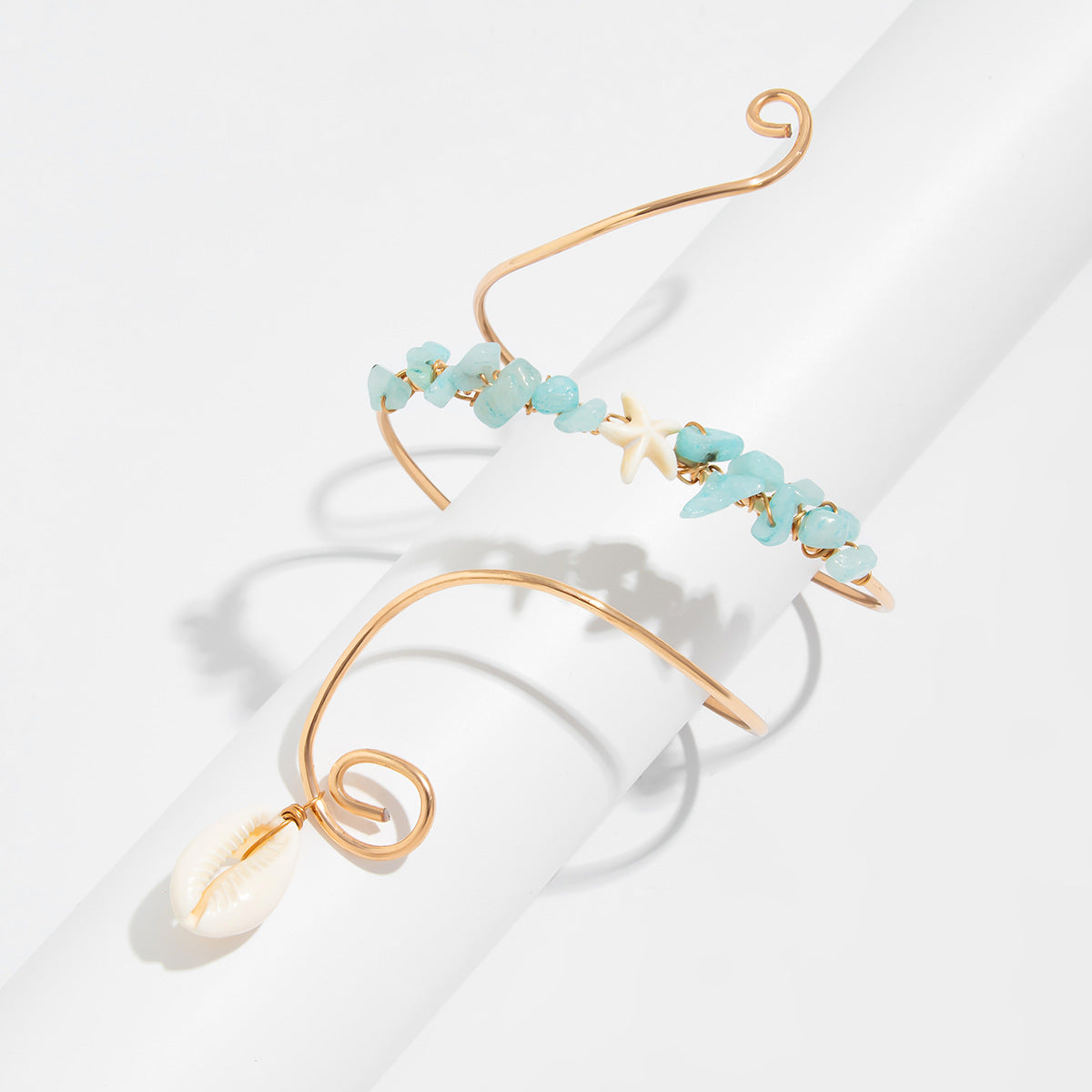 Planderful Vienna Verve Bracelet – Irregular Gravel Design with Metal Thread