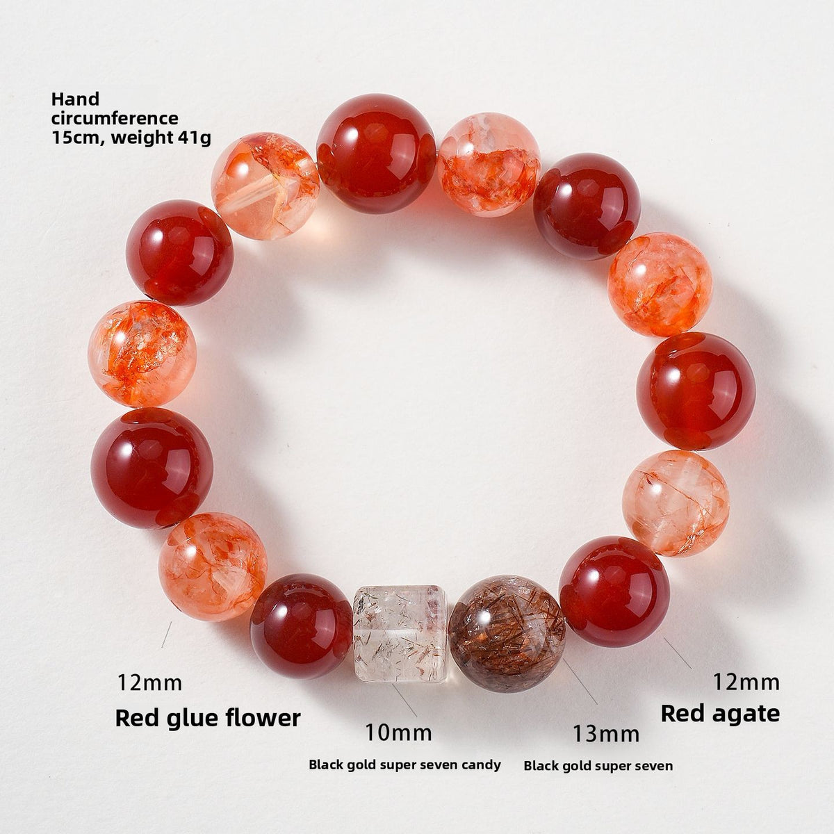 Agate Crystal Floral Bracelet