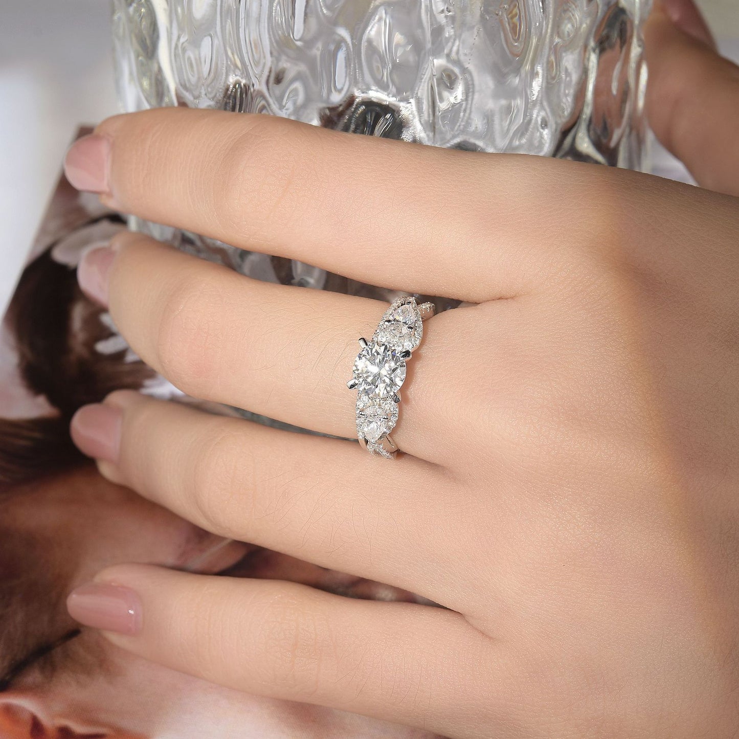 Yuntong Jewelry Cross-border 1 Carat Moissanite Ring