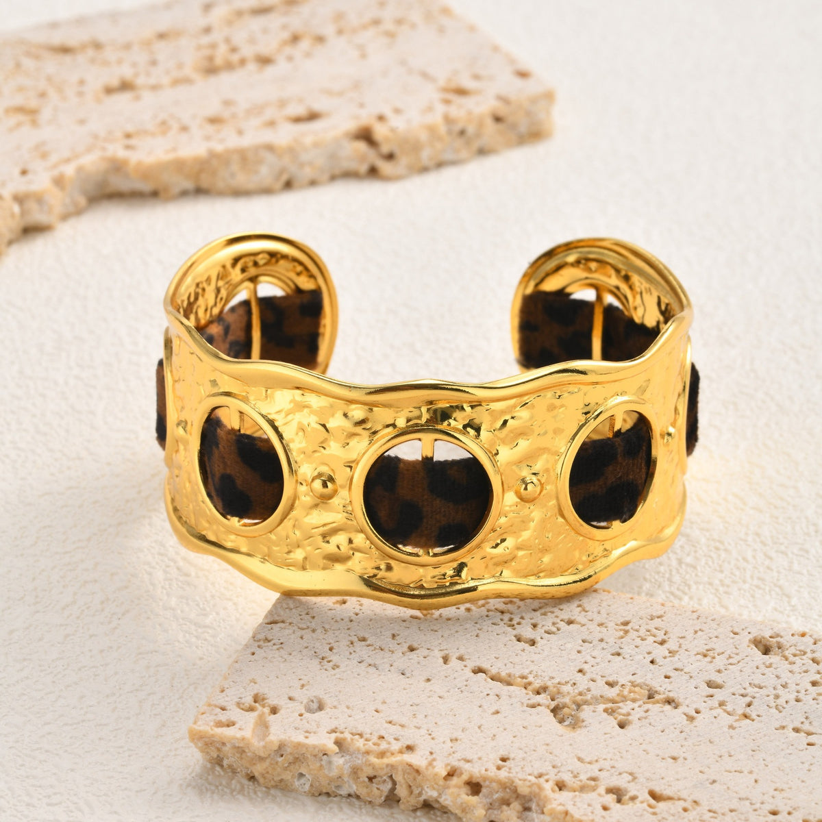 Geometric Adjustable Stainless Steel Bracelet