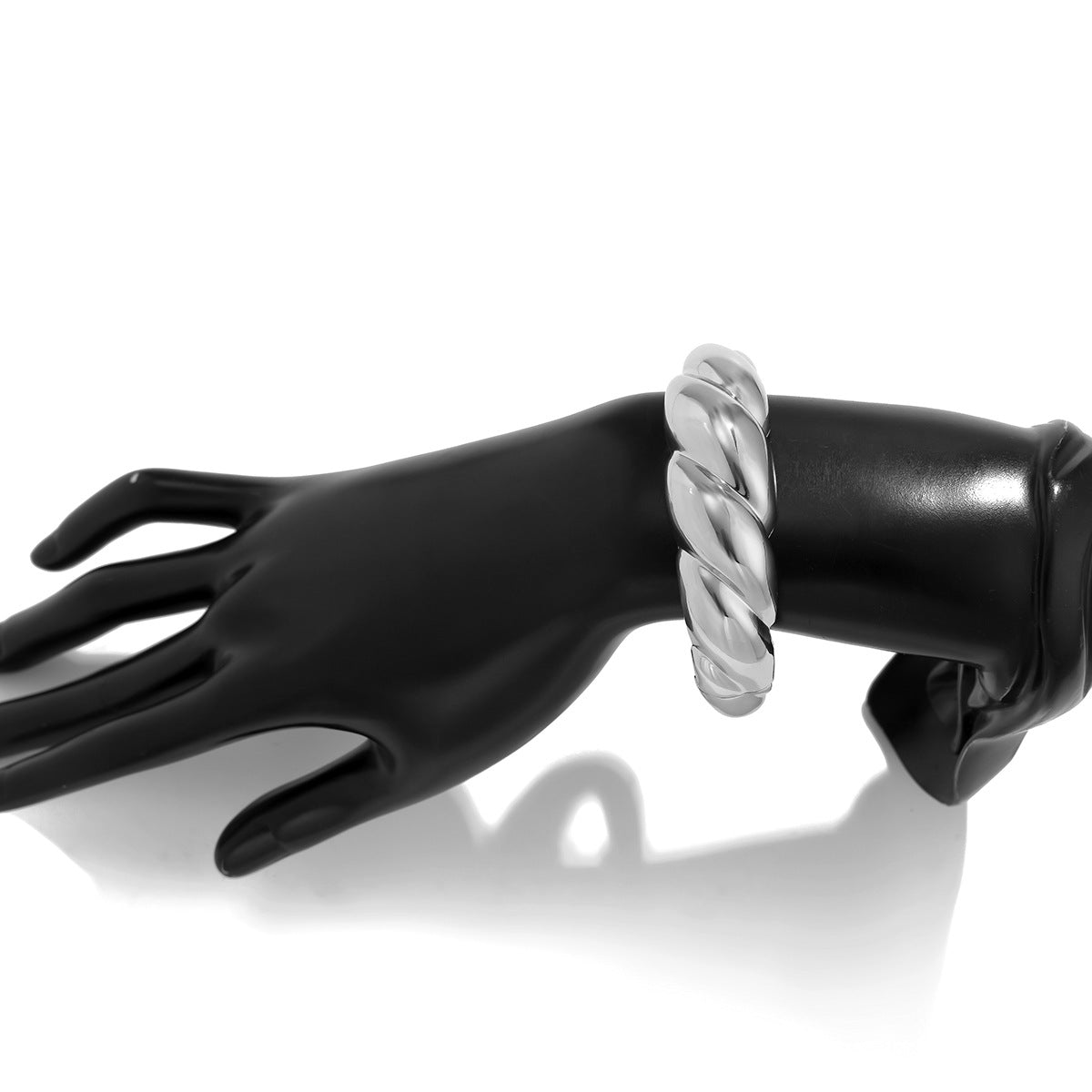 Planderful Geometric Slash Bar Bracelet For Women Wide Statement Jewelry European Style