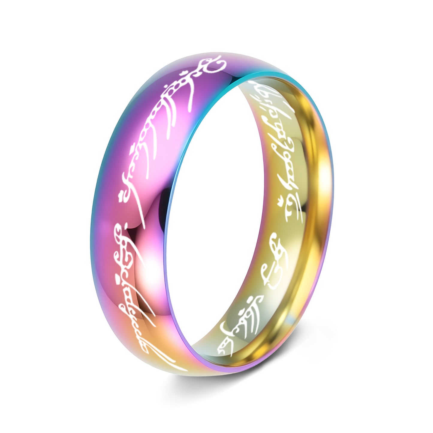 Stainless Steel Lord Of The Rings Ring By Planderful For Him And Her Unisex Bold Durable Jewelry