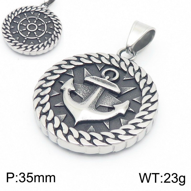 Film And Television Peripherals Pirates Of The Caribbean Skull Gold Coin Pendant, Retro Necklace